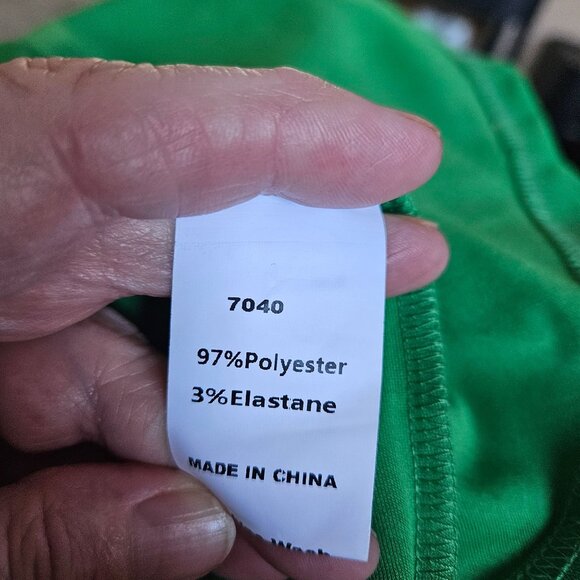 Elegant Green One-Shoulder Midi Dress Front Slit Womens Cocktail/Evening XXL - Picture 10 of 15